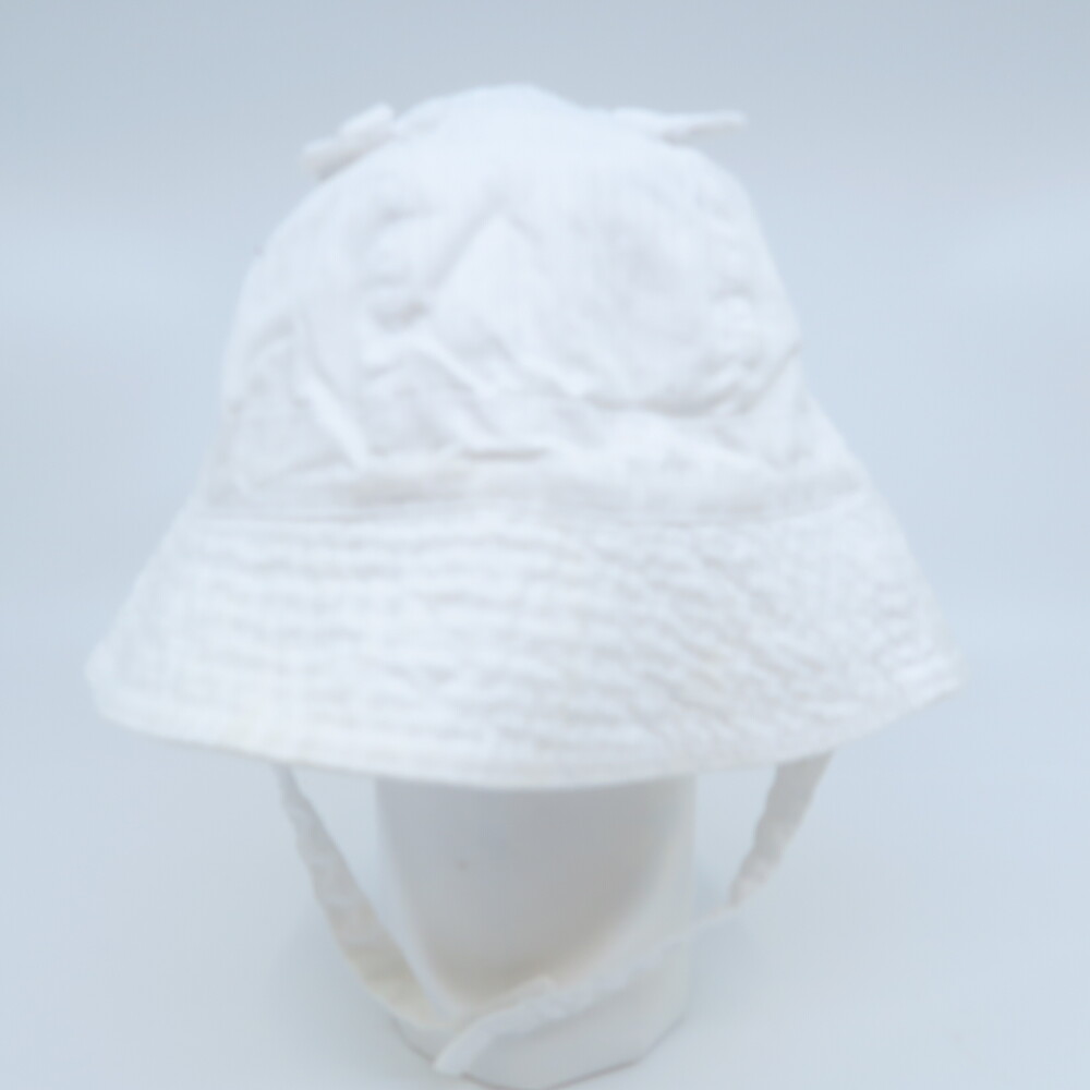 Unknown Brand Unisex White Sun Hat size: 0-12 Months